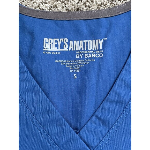 Grey’s Anatomy Scrub Top Royal Blue 71166 Women's Size Small NWOT - Picture 4 of 10